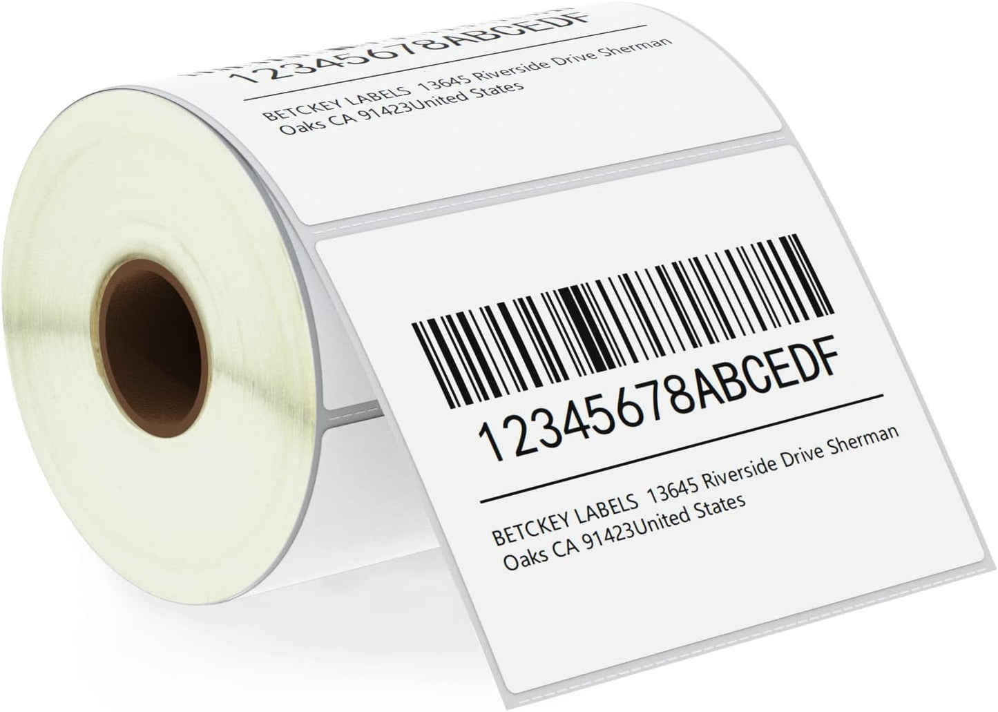 BETCKEY 4x3 Shipping Labels - Compatible with Zebra & Rollo, Premium Adhesive, 1 Roll, 500 Labels