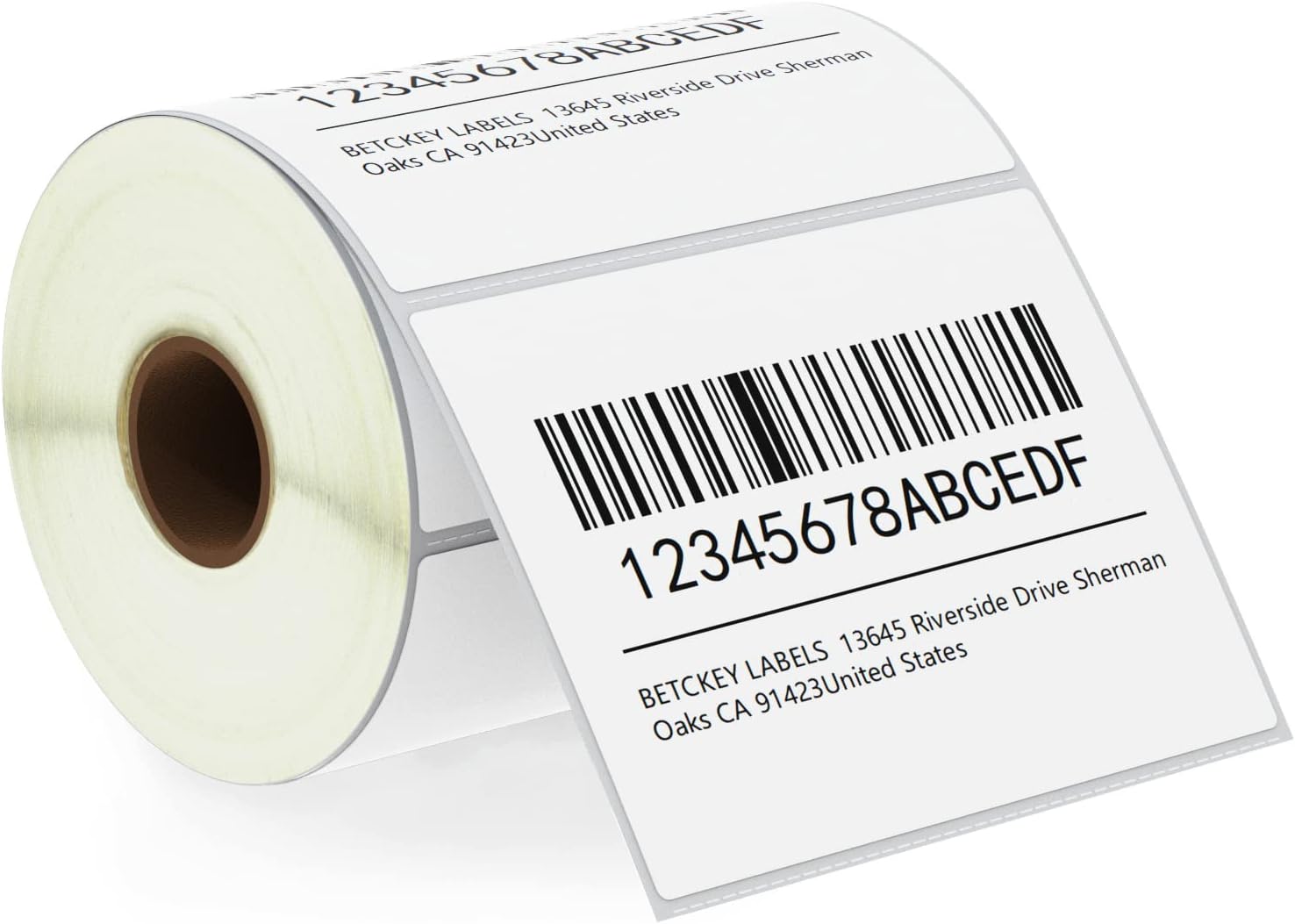 BETCKEY 4x3 Shipping Labels - Compatible with Zebra & Rollo, Premium Adhesive, 1 Roll, 500 Labels