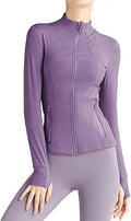Women's Slim Fit Workout Running Track Jacket - Lightweight Athletic