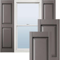 Lifetime Vinyl Raised Panel Shutters 12in x 31in Pair - Easy Install