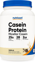 Casein Protein Powder 2lb Vanilla - Micellar Casein for Night Recovery