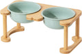 Ceramics Raised Dog Bowl with Non-Slip Stand - Elevated Bowl