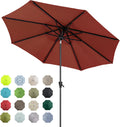 11 ft Patio Market Umbrella with Auto Tilt and Crank - Large Shade