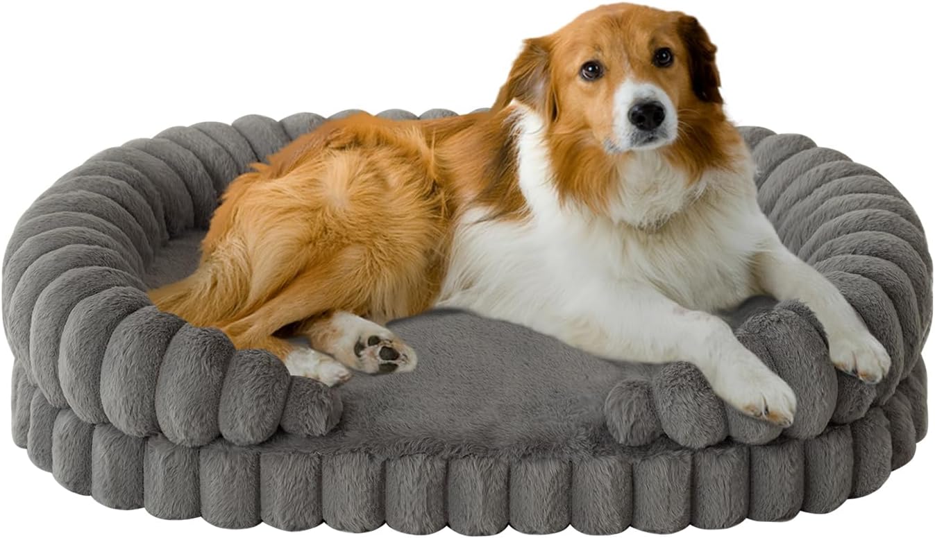 Calming Dog Bed for Large Dogs, 36 Inch Orthopedic Sofa