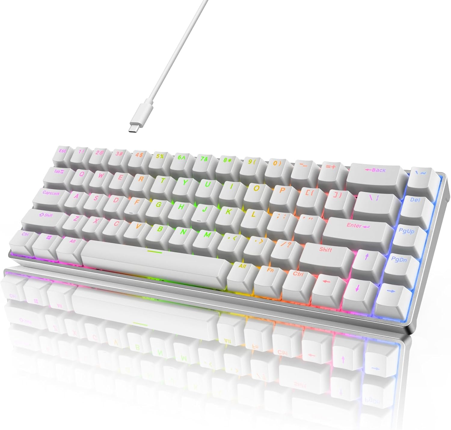Compact RGB Mechanical Keyboard w/ Hot Swappable Gateron Blue Switches