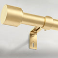 Gold Curtain Rods 72 to 144 in Adjustable Heavy Duty - Easy Install
