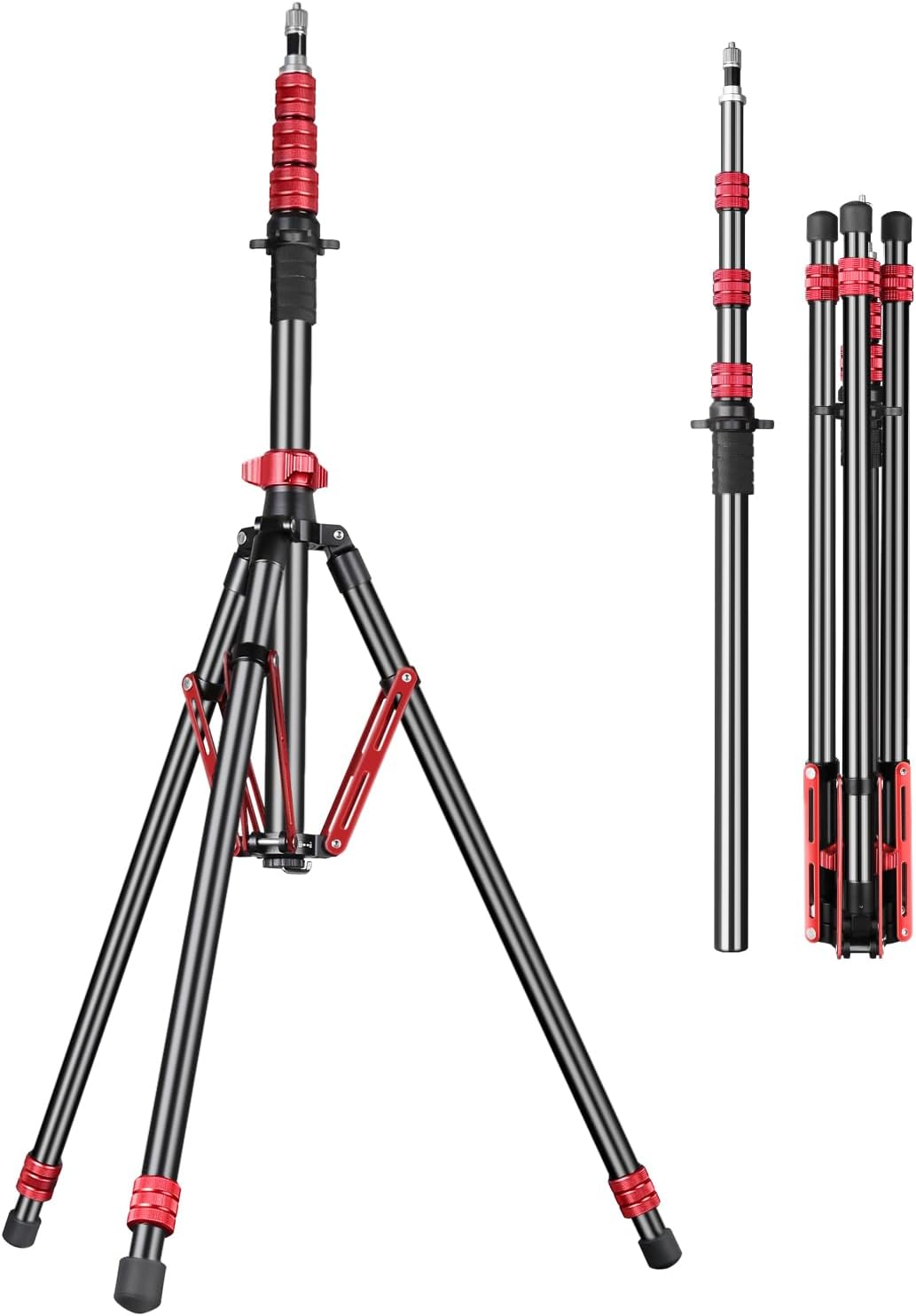 FreeSea Light Stand Aluminum Adjustable Tripod for Photography