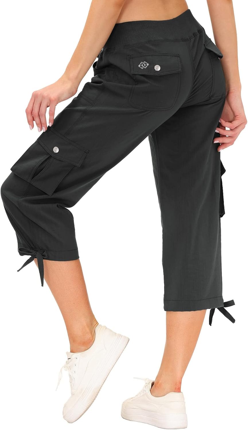 MoFiz Women's Cargo Capris Hiking Pants for Outdoor Adventures