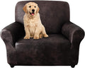 Single Sofa Cover Slipcover for Oversized Chair 36-42 in - Chocolate