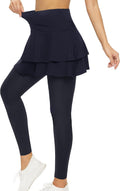 Tennis Skirted Leggings with Pockets for Women - Active Skort Women's