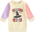 Pink Santa Sweatshirt for Toddler Girls
