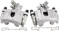TRQ Rear Brake Caliper Set Compatible with 2009-2013 Mazda 3 - Pair