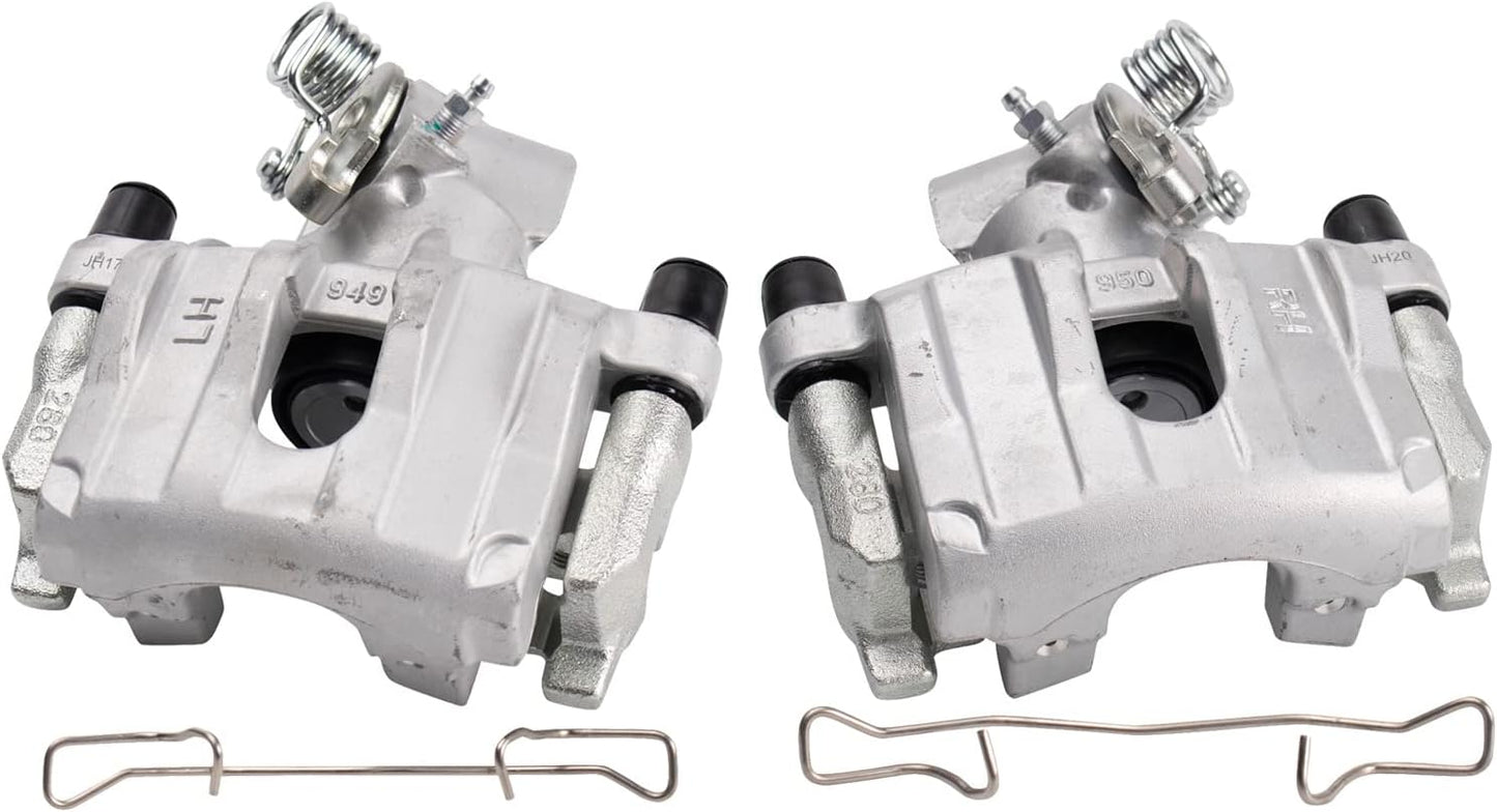 TRQ Rear Brake Caliper Set for 2009-2013 Mazda 3 Vehicles