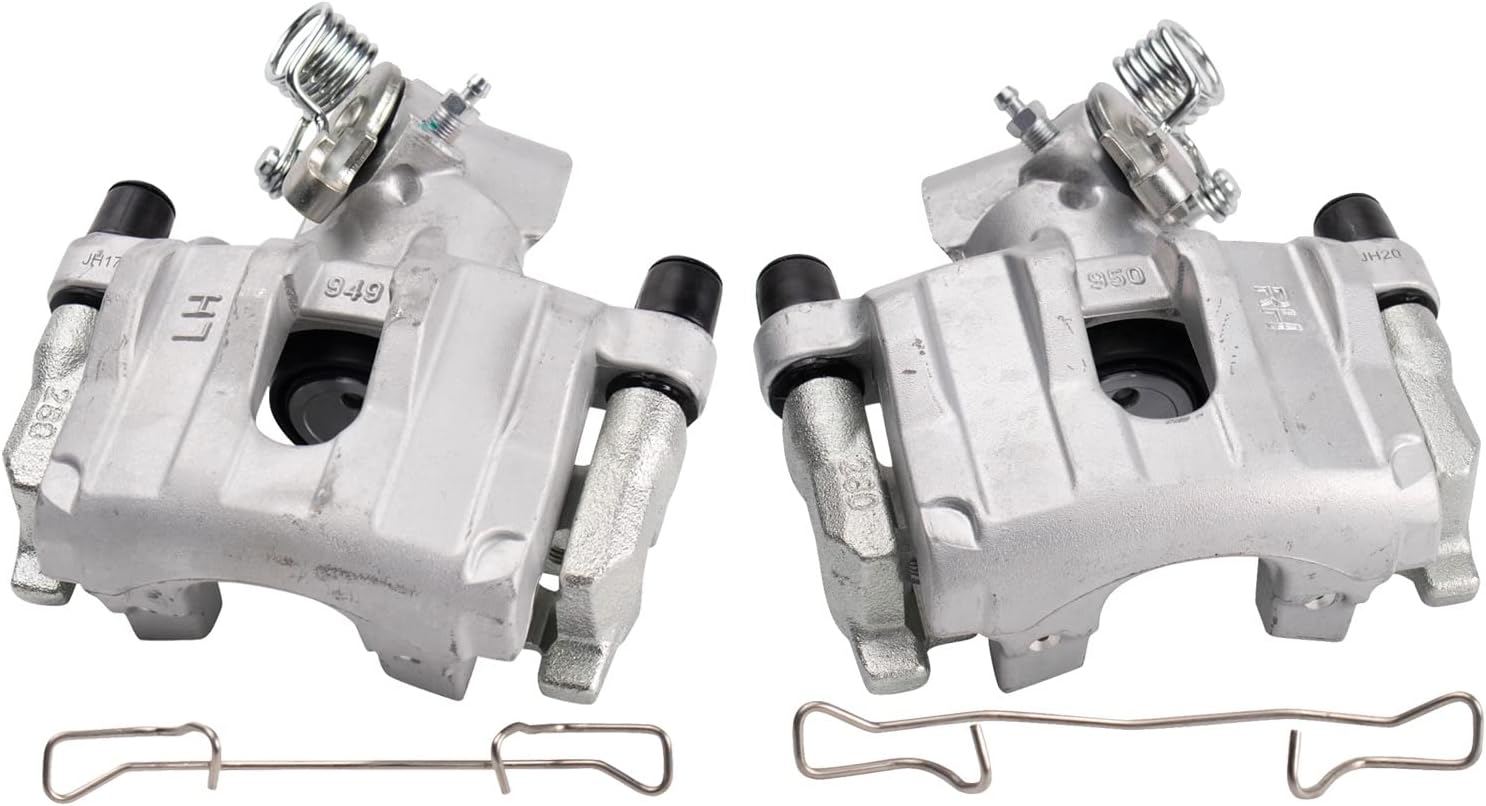 TRQ Rear Brake Caliper Set for 2009-2013 Mazda 3 Vehicles