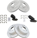 Front and Rear Performance Brake Pad & Rotor Kit - G-Coated Rotors