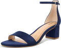 PIZZ ANNU Women's Low Block Chunky Heels Sandals (Style ZM7M)
