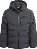 Reebok Boys' Puffer Jacket - Comfort Stretch Insulated Hooded Coat