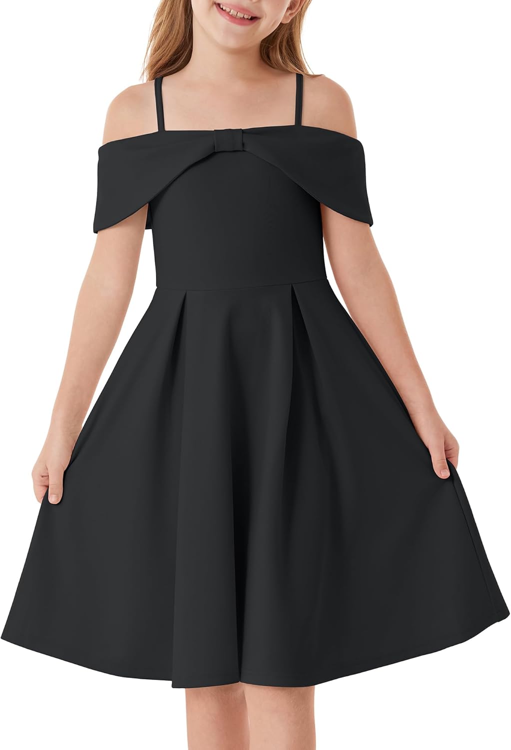 Elegant Off Shoulder A-Line Casual Party Dress for Girls 6-14