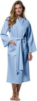 Turquaz Lightweight Full-Length Waffle Kimono Robe (Style R1HW)
