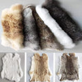 Assorted Bulk Natural Rabbit Pelt Fur Hides 5pack - Craft Grade