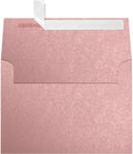 A7 Invitation Envelopes 5 1/4 x 7 1/4 Misty Rose Metallic - Peel