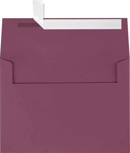 LUXPaper A7 Invitation Envelopes - Peel & Press Vintage Plum