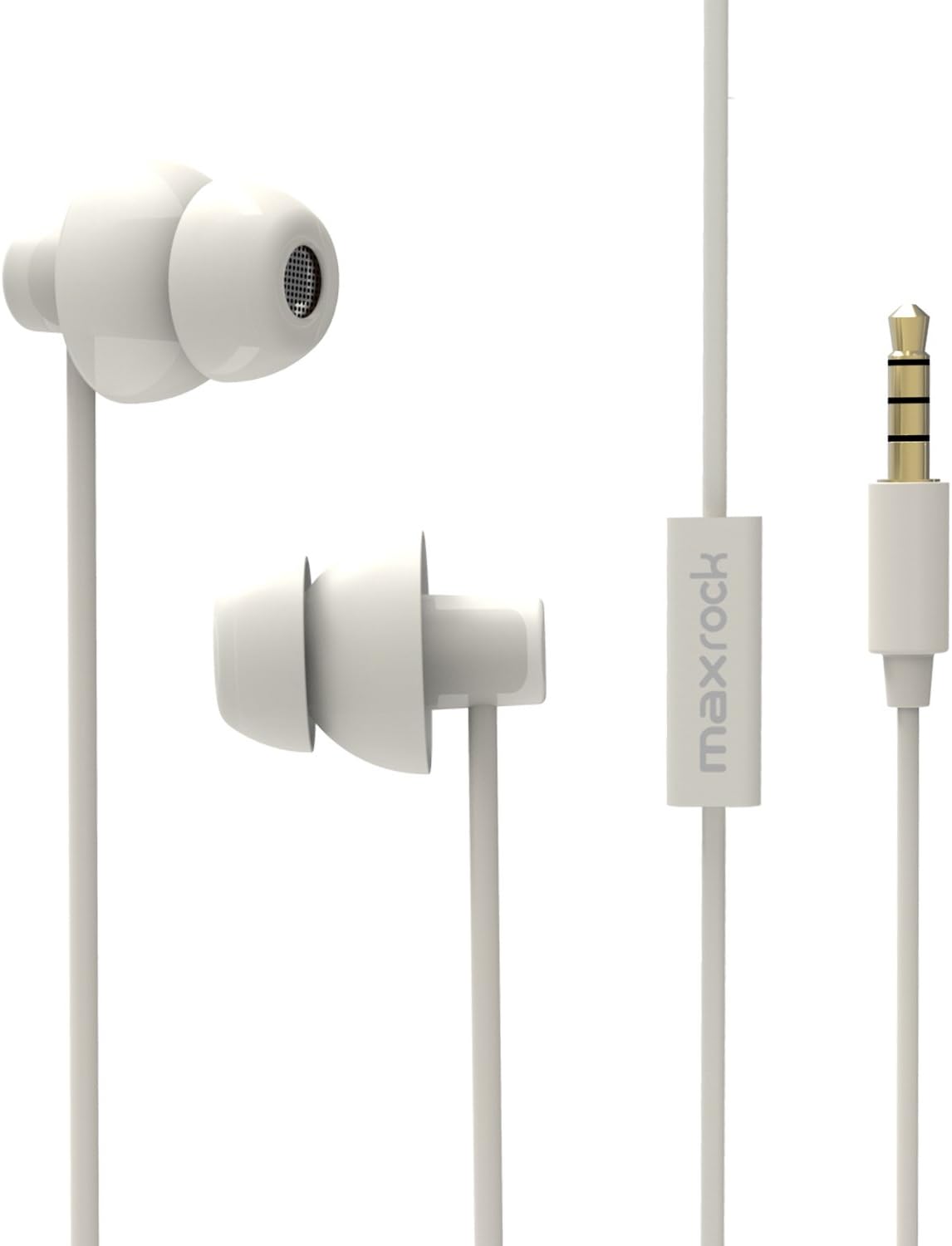 MAXROCK Soft Silicon Sleep Headphones - White