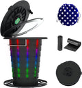 Portable Camping Toilet with Lights & Height Adjust, AO LI GEI