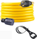 75FT Heavy Duty 3 Prong Generator Locking Power Cord L5-30P/L5-30R