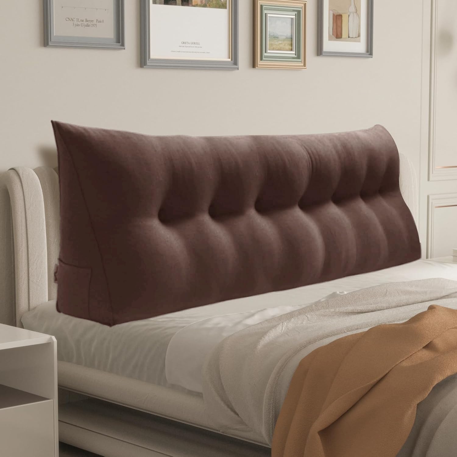 WOWMAX King Triangular Headboard Pillow for Ultimate Comfort