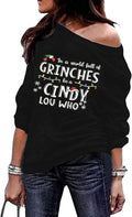 Roshop Off Shoulder Sweatshirt: Cozy Holiday Style