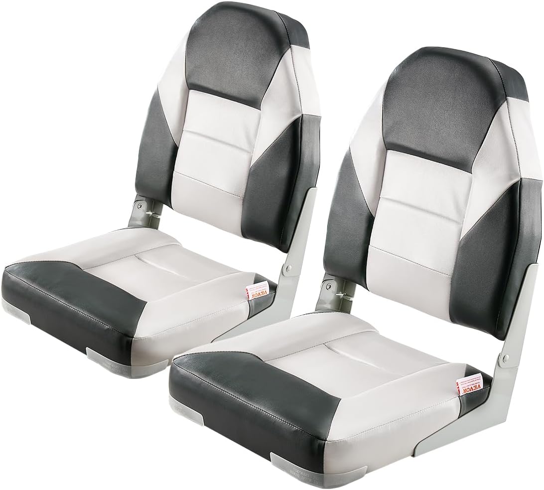 VEVOR High Back Boat Seat 2 Pack for Fishing and Yachting