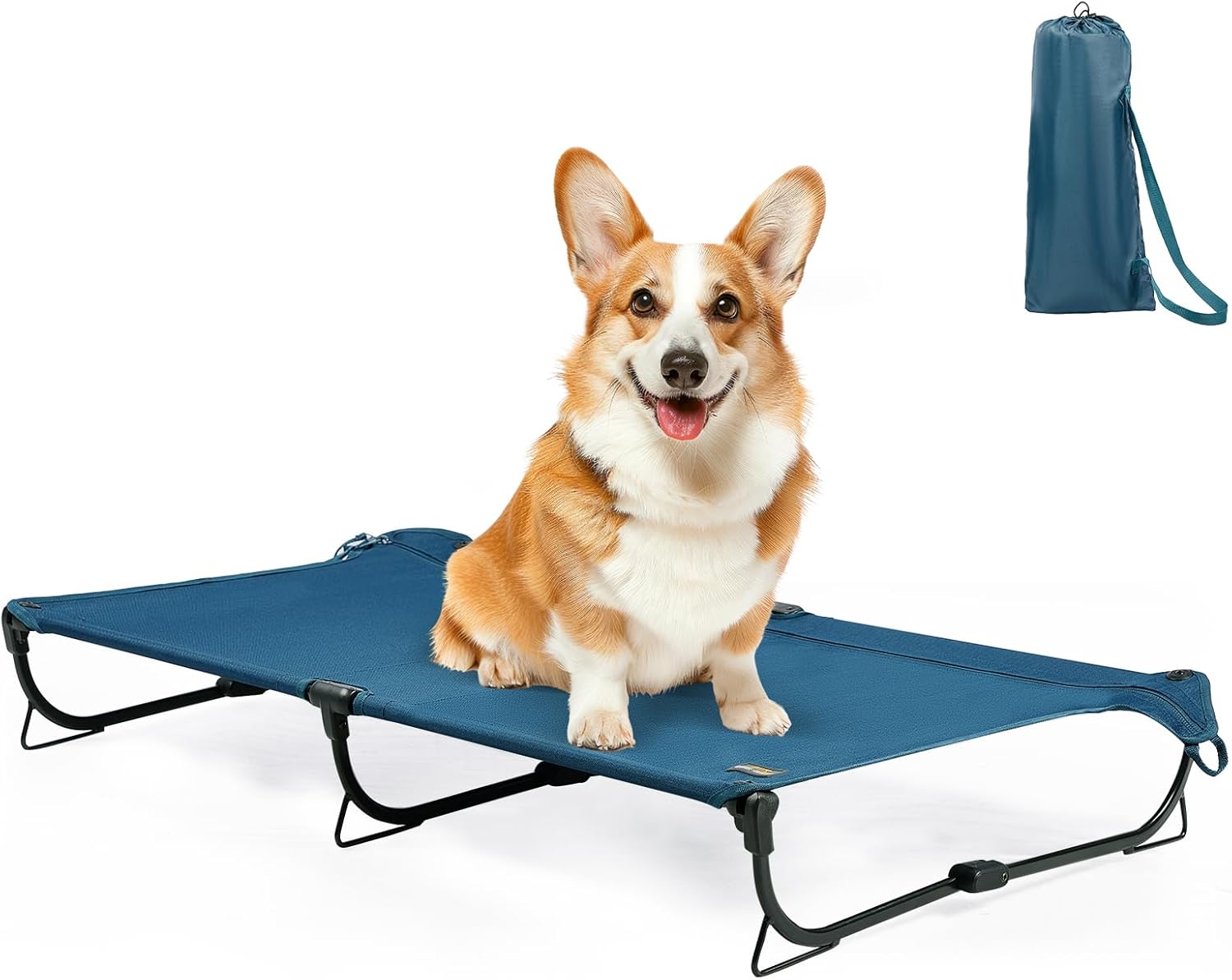 CANINE CANYON Medium Elevated Dog Bed: Cooling, Chew Proof, Waterproof, Heavy Duty, Portable for Camping/Home