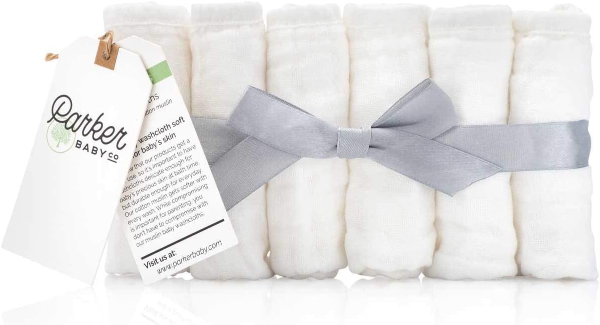 Soft & Natural Cotton Washcloths - Parker Baby Co.