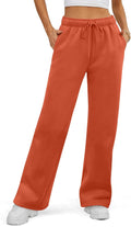Womens Baggy Wide Leg Sweatpants - Fleece Lined Warmth ATHMILE