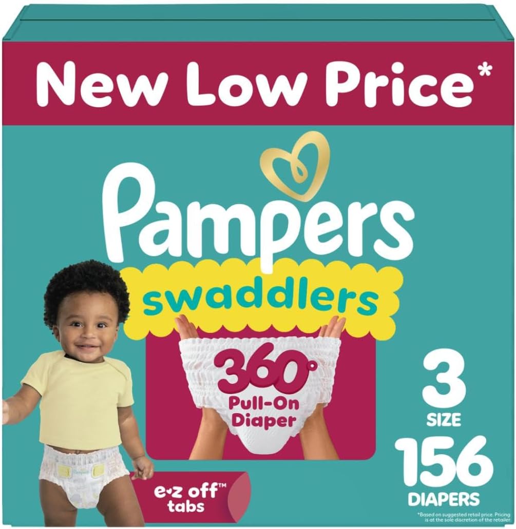 Pampers Swaddlers 360 Diapers Size 3 for Active Babies