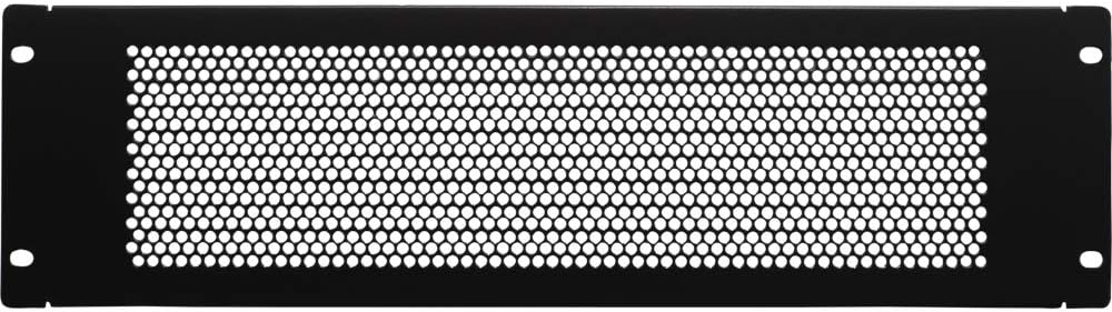 Navepoint 3U Blank Rack Mount Panel Spacer with Venting for 19-Inch