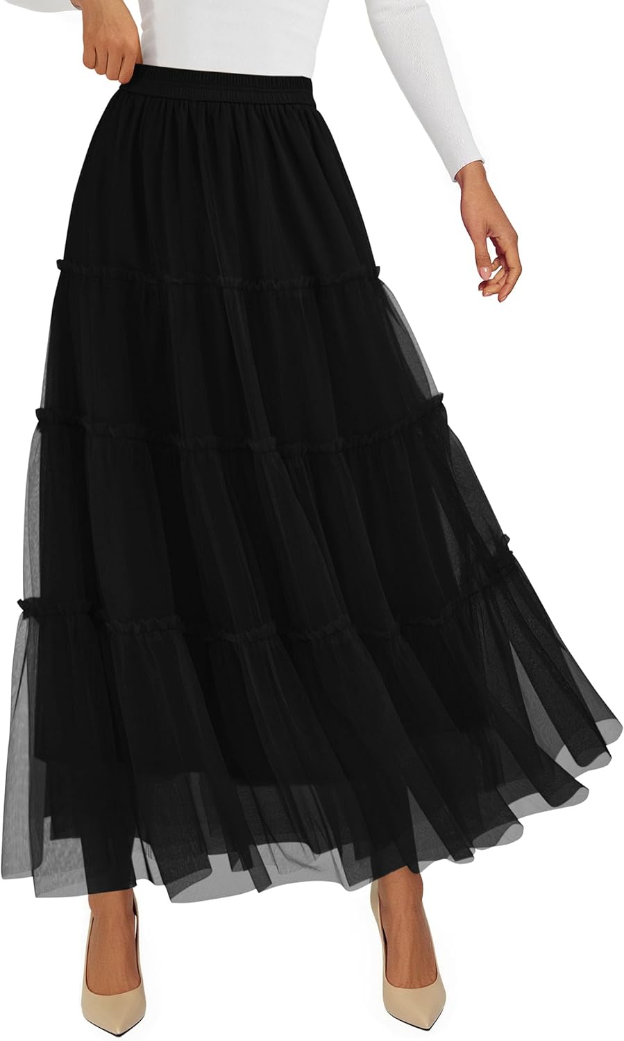 PRETTYGARDEN Tulle Skirts for Women - Chic Fall Fashion Style