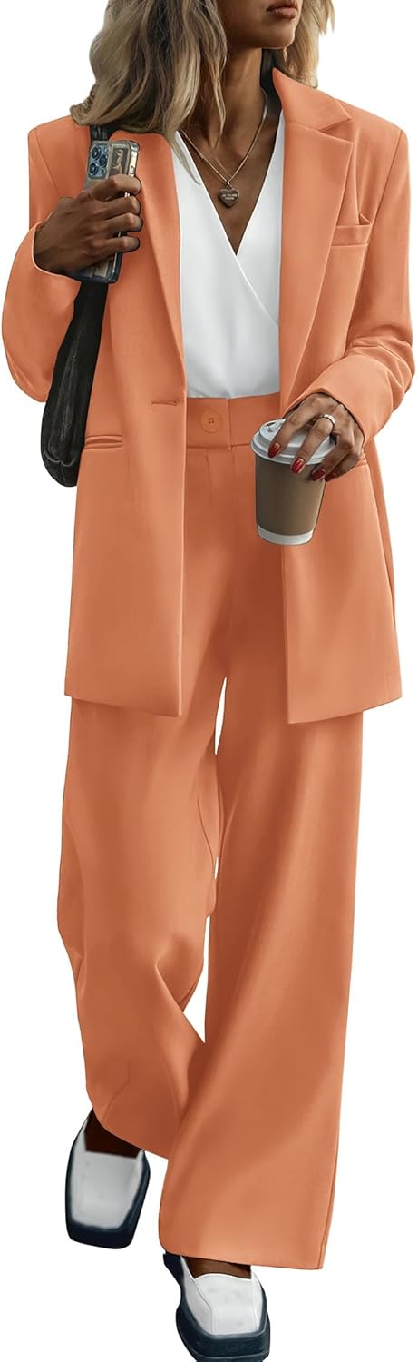 KIRUNDO Women Suits 2 Piece Set for Business Casual Style