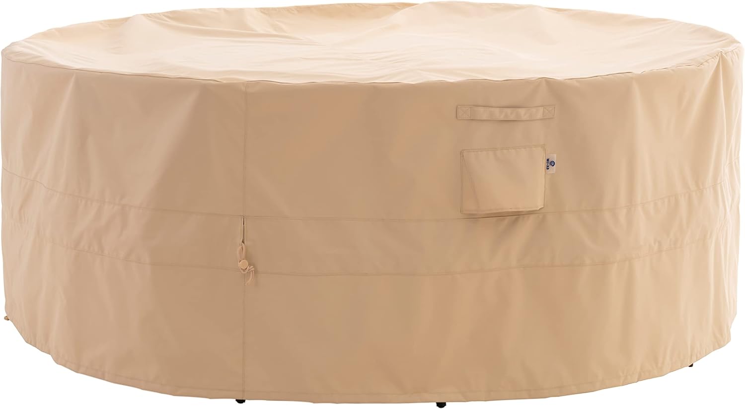 Round Patio Furniture Cover for 62in D x 31in H Dining Set