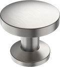 Brushed Satin Nickel Cabinet Knobs 30 Pack - Solid Round 1.1 in