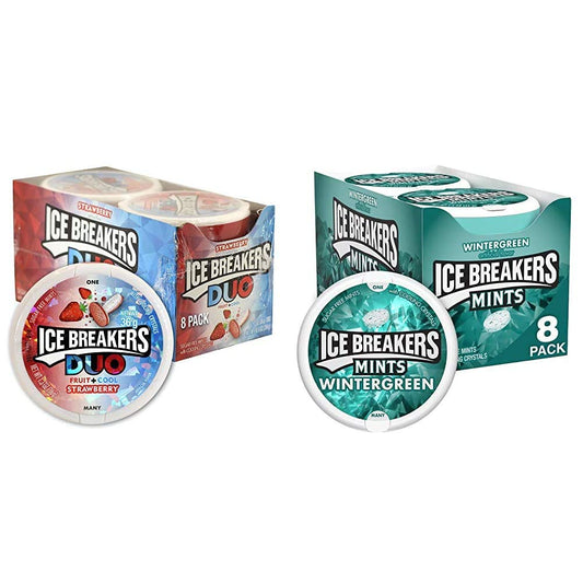 ICE BREAKERS Duo Fruit Plus Cool Strawberry Sugar Free Mints