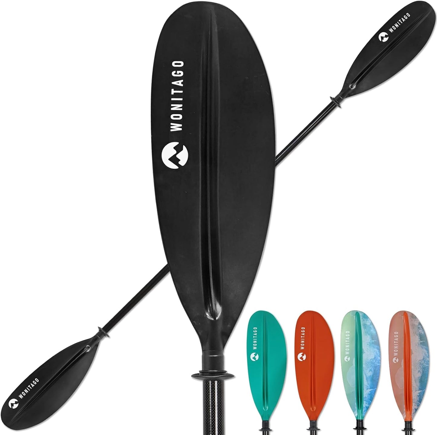 Premium Carbon Fiber Kayak Paddle with Adjustable Length Options
