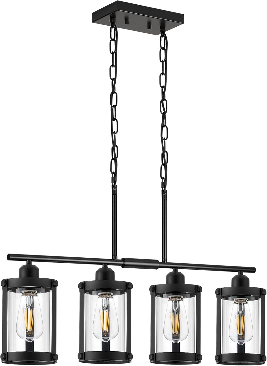 4-Light Kitchen Island Lighting for Modern Farmhouse Decor