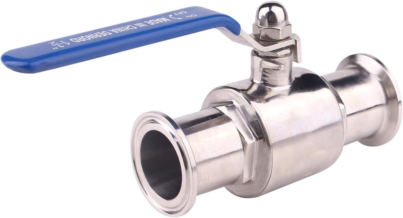 DERNORD 1.5 inch Tri-Clamp Ball Valve for High Pressure Systems