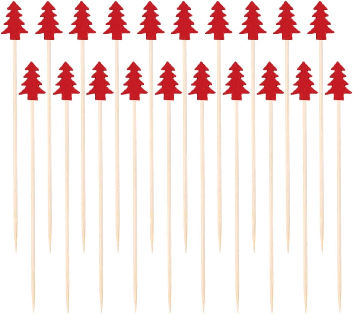 100 Bamboo Cocktail Picks - Festive Fruit Party Essential