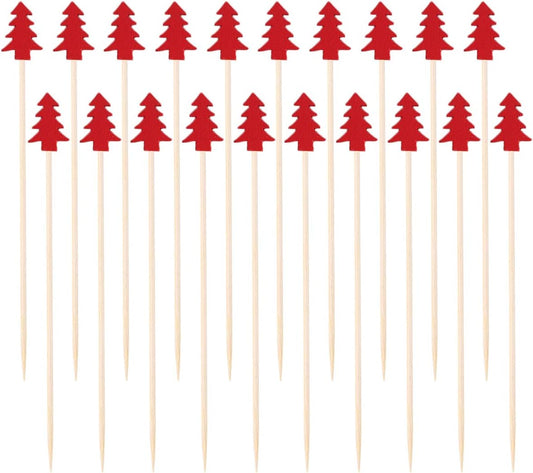 100 Bamboo Cocktail Picks - Festive Fruit Party Essential