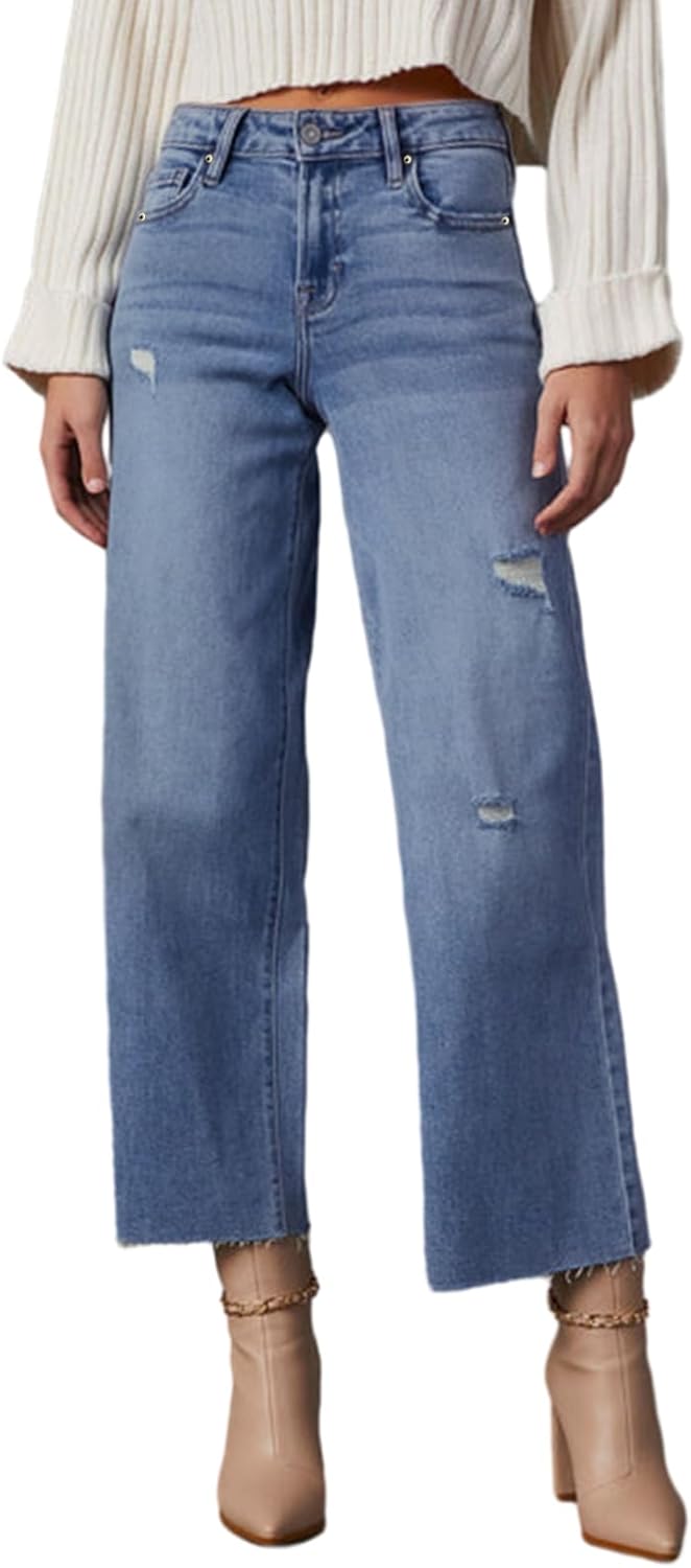 Dokotoo Womens High Waist Baggy Jeans for Casual Style