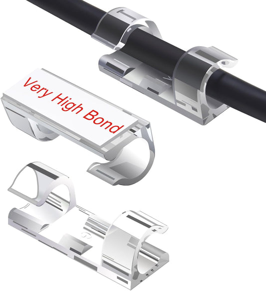Premium Strong Adhesive Cable Clips - Organize with Ease!