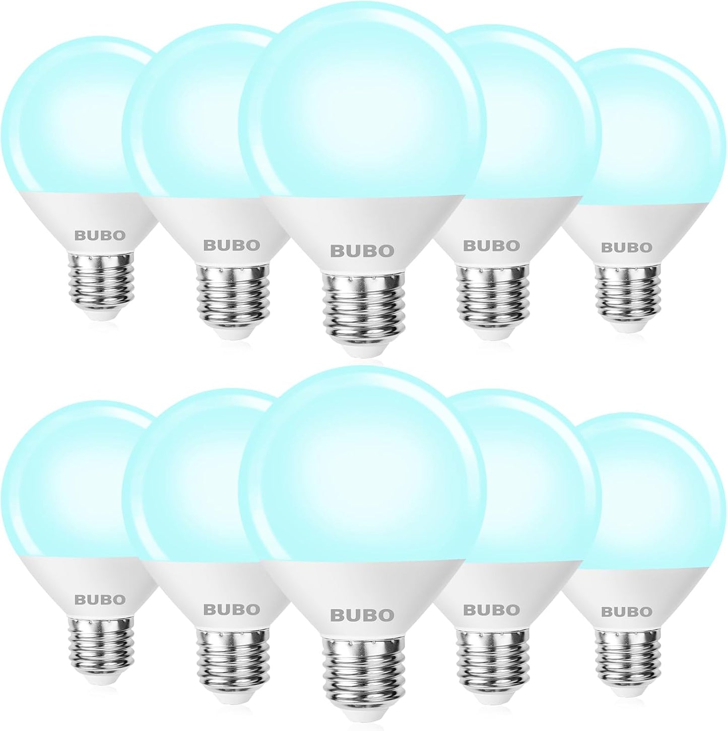 BUBO Vanity Light Bulbs 60 Watt Equivalent for Flawless Makeup